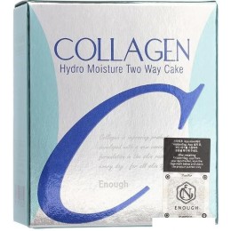 Компактная пудра Enough Collagen Hydro Moisture Two Way Cake SPF25 PA++ тон 21 (2x13 г)
