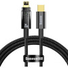 Кабель Baseus Explorer Series Auto Power-Off Fast Charging USB Type-C - Lightning (2 м, черный)