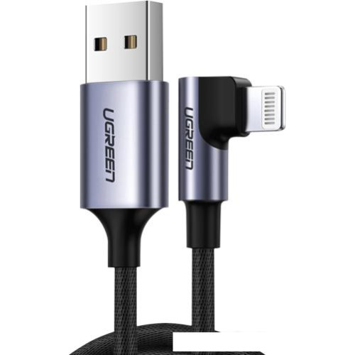 Кабель Ugreen US299 USB Type-A - Lightning (1 м, черный)