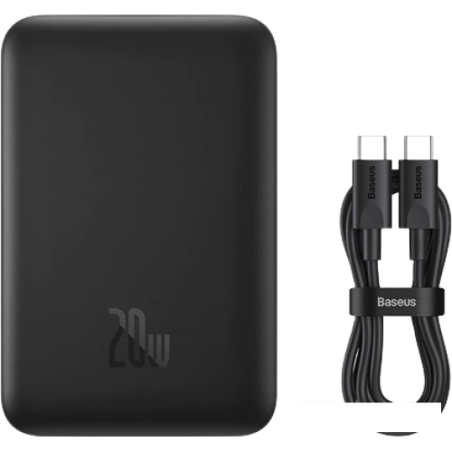 Внешний аккумулятор Baseus Magnetic Mini Wireless Fast Charge Power Bank 10000mAh 20W (черный)
