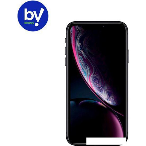 Смартфон Apple iPhone XR 64GB Воcстановленный by Breezy, грейд B (черный)