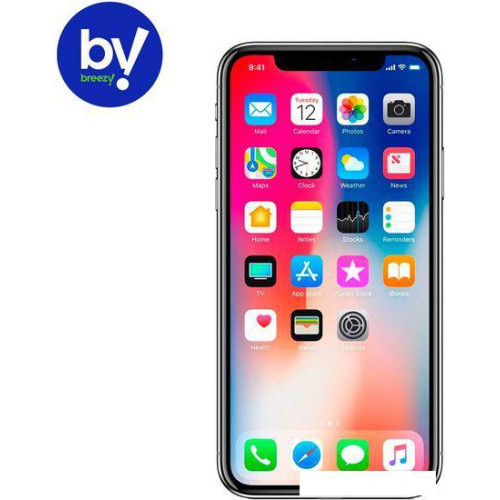 Смартфон Apple iPhone X 64GB Воcстановленный by Breezy, грейд B (серый космос)