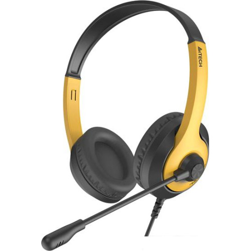 Наушники A4Tech Fstyler FH100U (черный/желтый)
