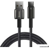 Кабель Baseus Tungsten Gold USB Type-A - USB Type-C (2 м, черный)