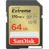 Карта памяти SanDisk Extreme SDXC SDSDXV2-064G-GNCIN 64GB