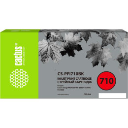 Картридж CACTUS CS-PFI710BK (аналог Canon PFI-710 BK)