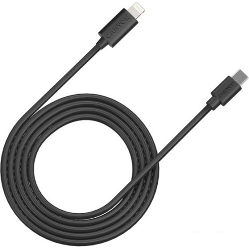 Кабель Canyon CNE-CFI12B USB Type-C - Lightning (2 м, черный)