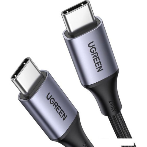 Кабель Ugreen US535 90440 USB Type-C - USB Type-C (2 м, серый)