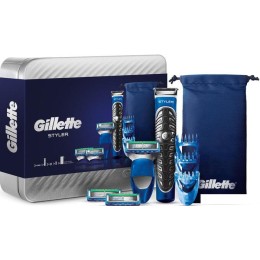 Подарочный набор Gillette Fusion Proglide 3 сменные кассеты + 3 насадки для бороды + чехол