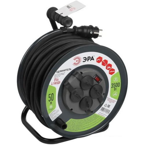 Удлинитель ЭРА RMx-4es-3x2.5-50m-IP44(KG) Б0052919