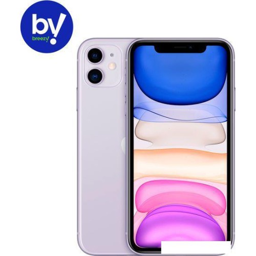 Смартфон Apple iPhone 11 128GB Воcстановленный by Breezy, грейд B (фиолетовый)