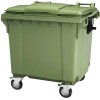 Контейнер для мусора Эдванс 1100 л, с крышкой (пластик, зеленый)