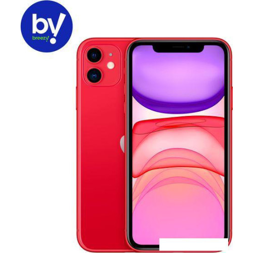 Смартфон Apple iPhone 11 128GB Воcстановленный by Breezy, грейд В (красный)