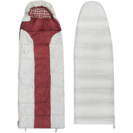 Спальный мешок Atemi Quilt 250LN (левая молния, серый/красный)
