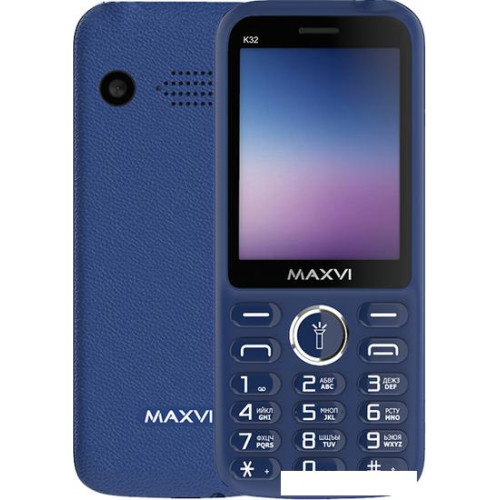 Кнопочный телефон Maxvi K32 (синий)