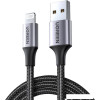 Кабель Ugreen US199 60157 USB Type-A - Lightning (1.5 м, черный)