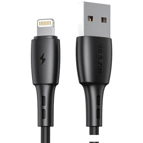 Кабель Vipfan X05 USB Type-A - Lightning (2 м, черный)