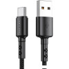 Кабель Vipfan X02 USB Type-A - USB-Type-C (1.8 м, черный)