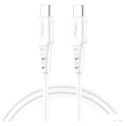Кабель Vipfan P05 USB Type-C- USB Type-C (1 м, белый)