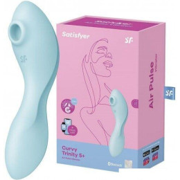 Стимулятор клитора Satisfyer Curvy Trinity 5+ 4036564 (голубой)