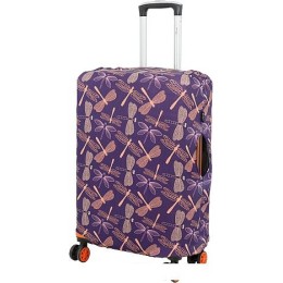 Чехол для чемодана Grott универсальный 210-LCS645 65 см (стрекозы)