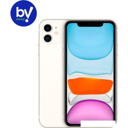 Смартфон Apple iPhone 11 128GB Воcстановленный by Breezy, грейд B (белый)