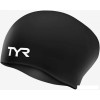 Шапочка для плавания TYR Long Hair Wrinkle-Free Silicone Cap LCSL/001 (черный)