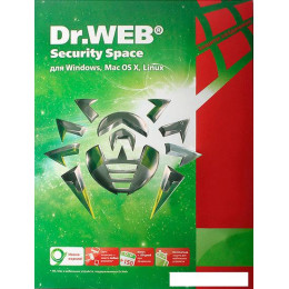 Система защиты ПК от интернет-угроз Dr.Web Security Space (2 ПК, 2 год)