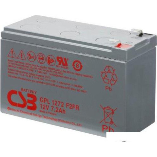 Аккумулятор для ИБП CSB GPL1272 F2FR (12В/7.2 А·ч)