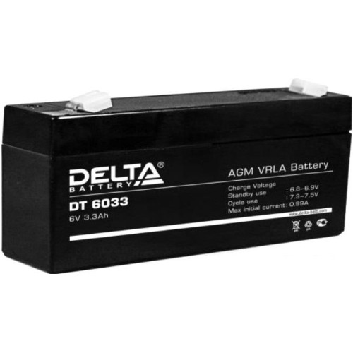 Аккумулятор для ИБП Delta DT 6033 (6В/3.3 А·ч)