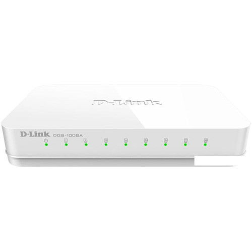 Неуправляемый коммутатор D-Link DGS-1008A/F1A