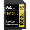 Карта памяти Lexar Professional 1800x SDXC LSD1800064G-BNNNG 64GB