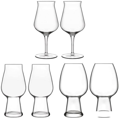 Набор стаканов для воды и напитков Luigi Bormioli Birrateque 12326/01