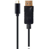 Кабель Cablexpert A-CM-DPM-01 USB Type-C - DisplayPort (2 м, черный)