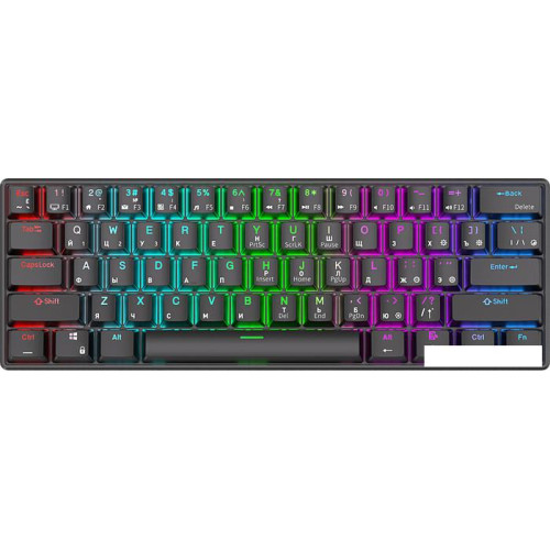 Клавиатура Royal Kludge RK61 RGB (черный, RK Brown)