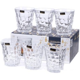 Набор стаканов для воды и напитков Crystalite Bohemia Marble 9K7/2KF06/0/99W24/290-662