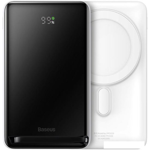Внешний аккумулятор Baseus Magnetic Bracket Wireless Power Bank 20W 10000mAh (белый)