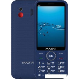 Кнопочный телефон Maxvi B35 (синий)
