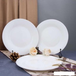 Набор обеденных тарелок Arya Globe 8680943223951 (белый)