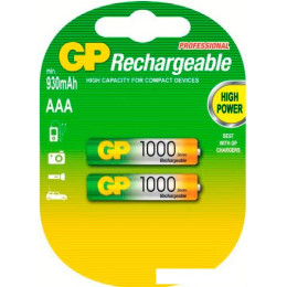 Аккумуляторы GP AAA 1000mAh 2 шт. [100AAAHC]