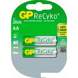 Аккумуляторы GP ReCyko+ AA 2000mAh 2 шт. [210AAHCB]