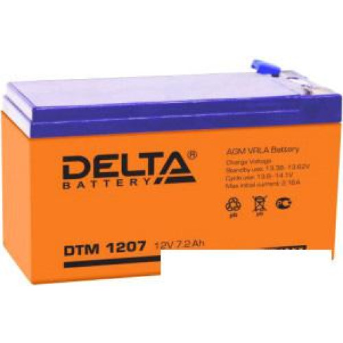 Аккумулятор для ИБП Delta DTM 1207 (12В/7.2 А·ч)