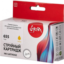 Картридж Sakura Printing SICZ112AE (аналог HP 655 Yellow)