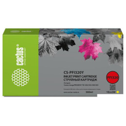 Картридж CACTUS CS-PFI320Y (аналог Canon PFI320Y)