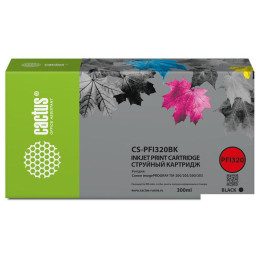 Картридж CACTUS CS-PFI320BK (аналог Canon PFI320BK)