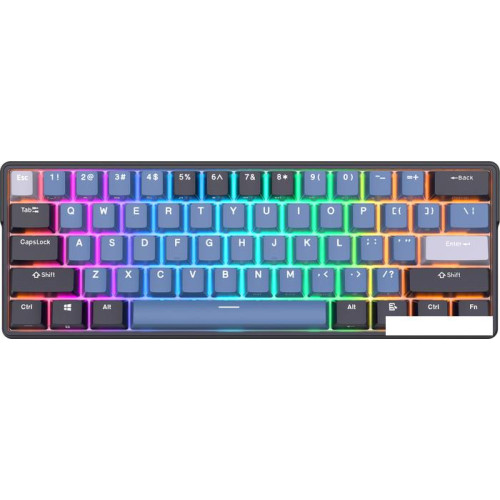 Клавиатура Royal Kludge RK61 Plus RGB (черный, RK Cyan)