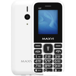 Кнопочный телефон Maxvi C27 (белый)