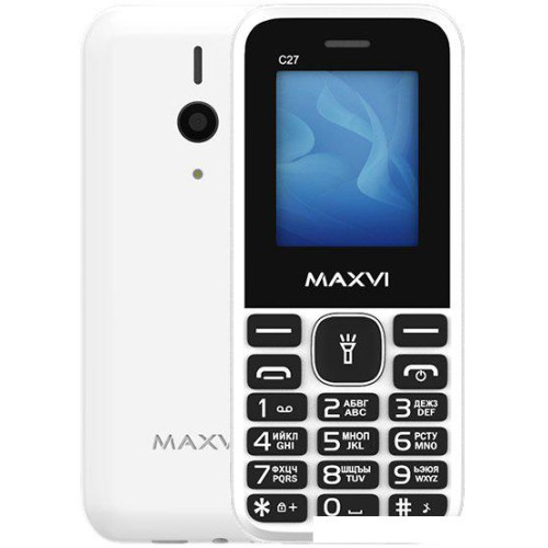 Кнопочный телефон Maxvi C27 (белый)