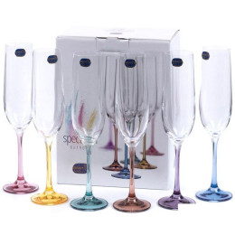 Набор бокалов для шампанского Bohemia Crystal Spectrum 40729/382222/190
