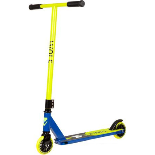 Трюковый самокат Novatrack Wolf 70 110P.WOLF.BBL22 (лимонный)